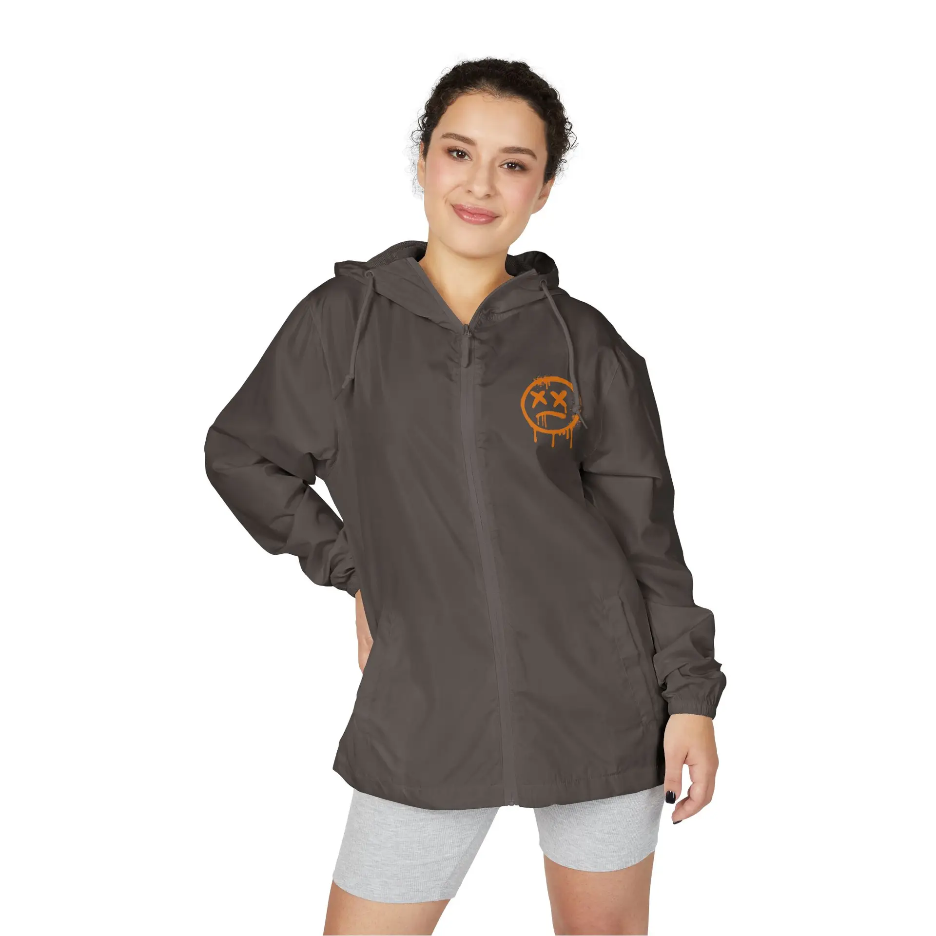 Happy Face Windbreaker — Hooded - Image 4