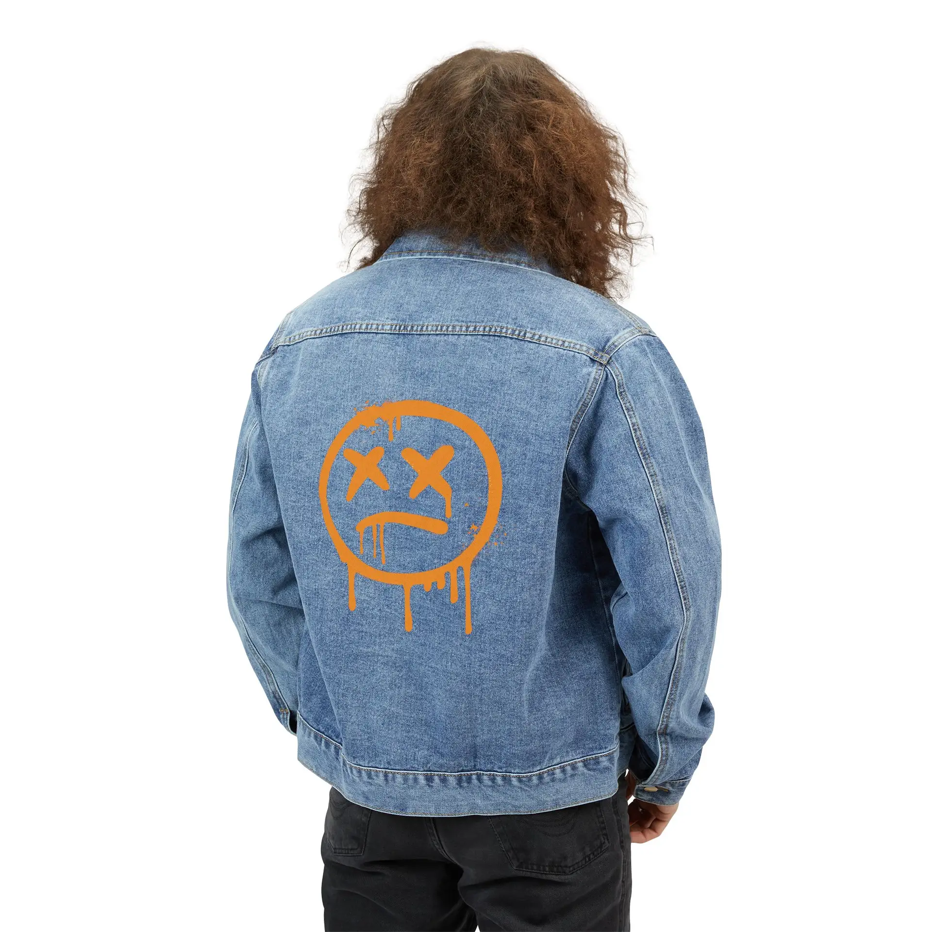 Happy Face Denim Jacket - Image 3