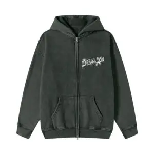 Uncle Ron Snow Wash Zip Up Hoodie